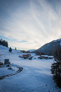 Scenic view of landscape against sky