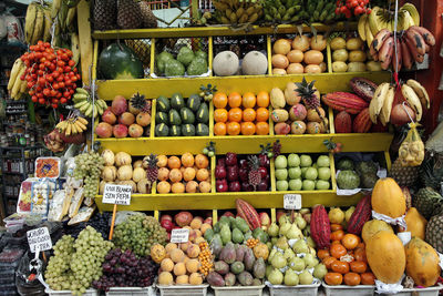 Fruits at surquilo market, lima, peru