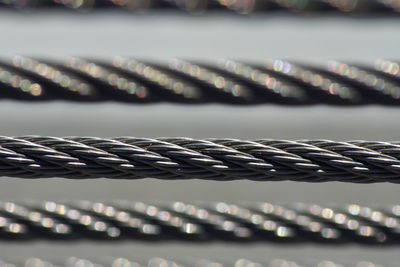 Close-up of metallic rope