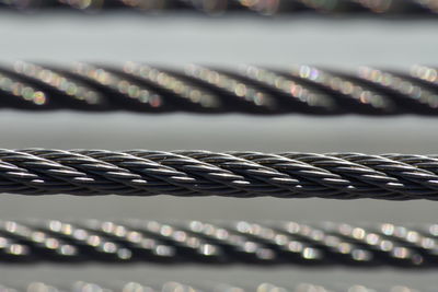 Close-up of metallic rope