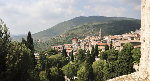 Panoramic view of buildings in city