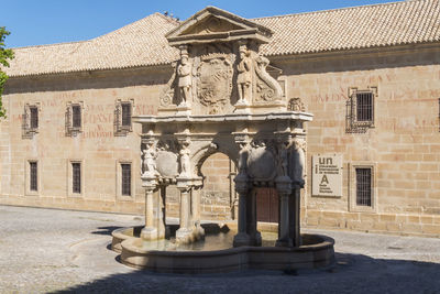 Low angle view of historical building