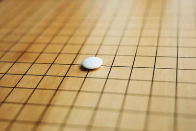 High angle view of ball on table