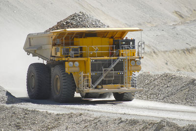 Truck at construction site