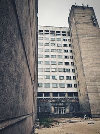 Low angle view of buildings against sky