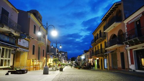 City street against sky