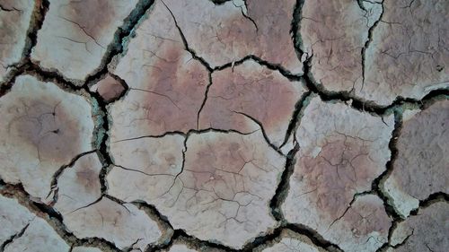 Full frame shot of cracked wall