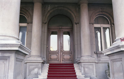 Low angle view of historic building