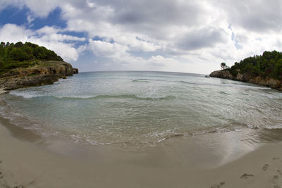 Scenic view of sea against sky