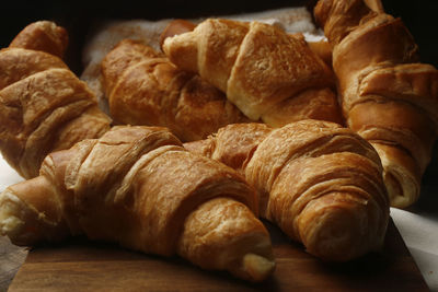 Close-up of bread on table