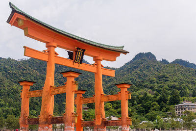 View of temple against sky