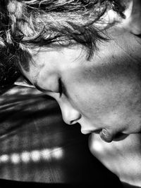 Close-up portrait of teenage girl