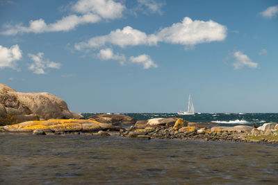 Scenic view of sea against sky