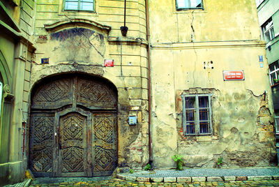 Low angle view of old building