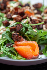 Close-up of food in plate
