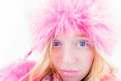 Close-up portrait of young woman