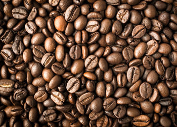 Full frame shot of coffee beans