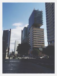 Low angle view of modern buildings