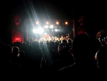 Group of people enjoying at concert