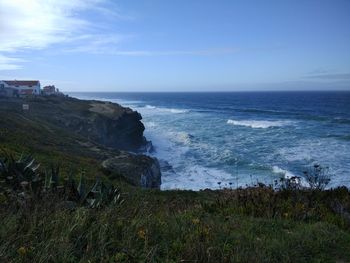 Scenic view of sea against sky