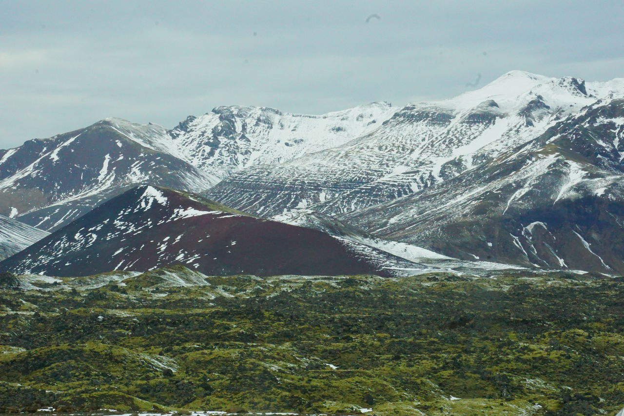 SNOWCAPPED MOUNTAINS AGAINST SKY