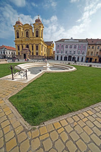 View of cathedral and buildings against sky