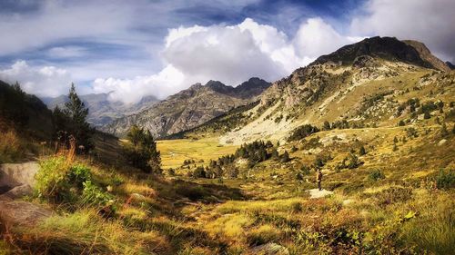 Scenic view of landscape against sky