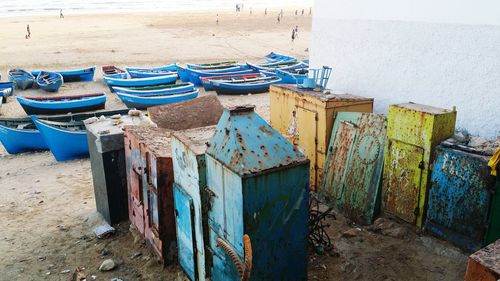 Panoramic view of beach against sky