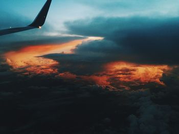 Scenic view of sky at sunset