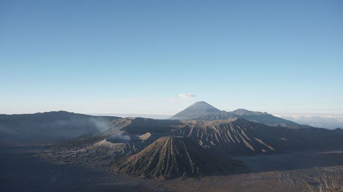 Scenic view of landscape against clear sky