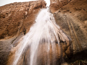 Panoramic view of waterfall