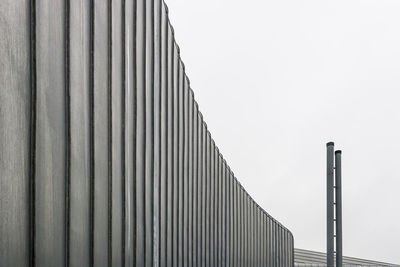 Low angle view of modern building against sky