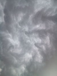 Low angle view of cloudy sky