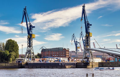 Cranes at commercial dock