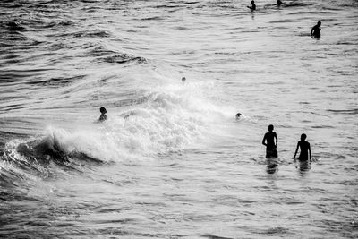 People in sea