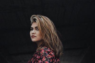 Close-up portrait of young woman