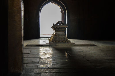 Archway of old building