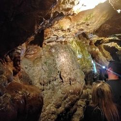 Rock formations in cave