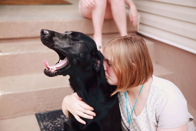 Close-up of young woman