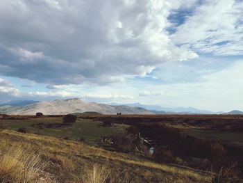 Scenic view of landscape against sky