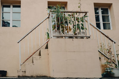 Low angle view of residential building