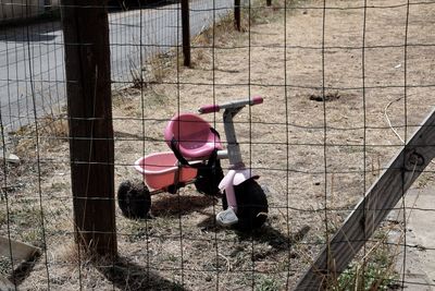 Close-up of girl in playground