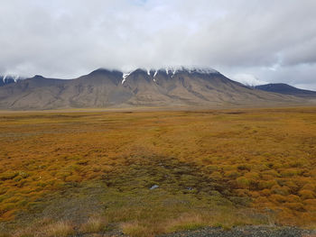 Scenic view of landscape against sky