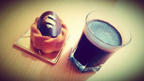 Close-up of food on table