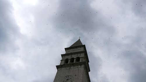 Low angle view of building against sky