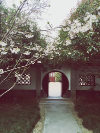 Built structure with trees in background