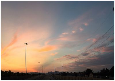 Road at sunset