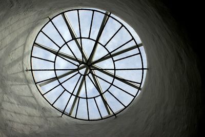 Low angle view of skylight