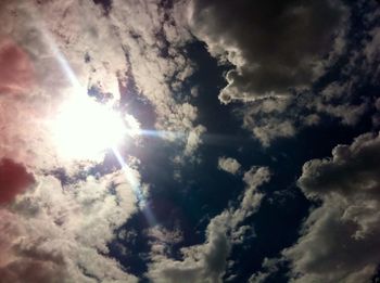 Low angle view of clouds in sky