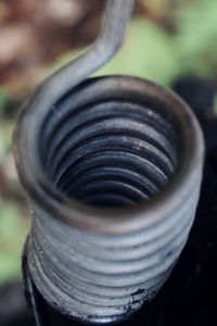 Close-up of spiral metal